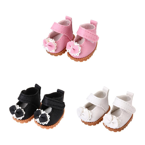 3 Pairs of Handmade Doll Shoes for 17cm Dolls – 3 Colors Mix (WHYS FXSN)