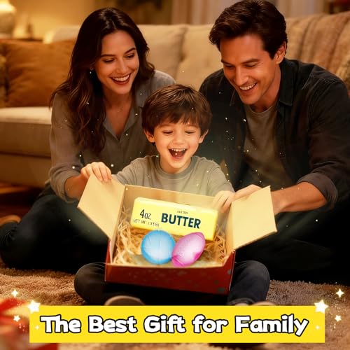 3-Piece Butter Squishy Toy Set - Slow Rising, Scented Stress Relief Fidget Toys for Kids and Adults