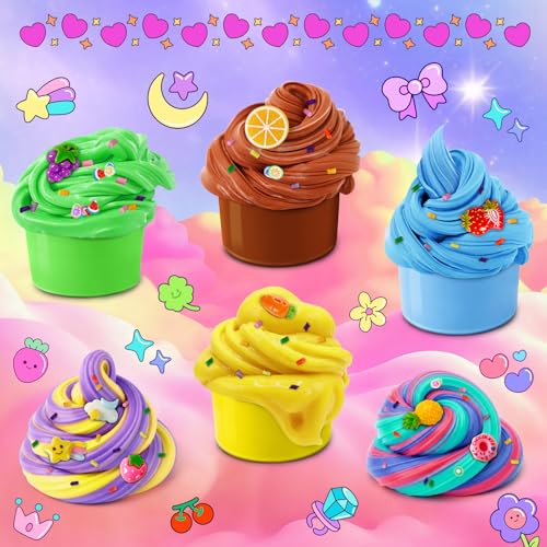 30-Pack Butter Slime Kit for Kids – DIY Scented Slime Toys, Non-Sticky & Stretchy, Party Favors & Gifts for Boys Girls Ages 6-12