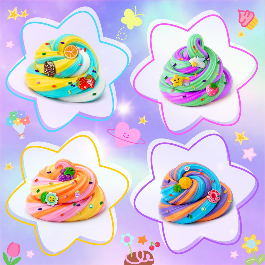 30-Pack Butter Slime Kit for Kids – DIY Scented Slime Toys, Non-Sticky & Stretchy, Party Favors & Gifts for Boys Girls Ages 6-12