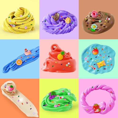30-Pack Butter Slime Kit for Kids – DIY Scented Slime Toys, Non-Sticky & Stretchy, Party Favors & Gifts for Boys Girls Ages 6-12