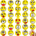 30 Pack Funny Face Stress Balls – 2.5 Inch Squeeze Balls for Stress Relief, Party Favors, and Gifts