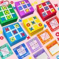 30 Pack Valentine's Day Cards with Tic Tac Toe Board Games for Kids Classroom Exchange