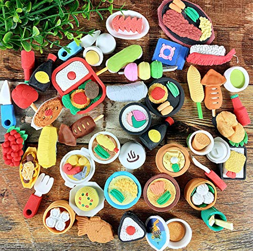 30-Piece Mini Puzzle Erasers – Noodle & Animal Shapes for Party Prizes and School Supplies