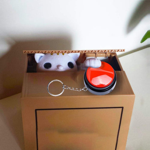 30-Second Recordable Talking Button with Keychain – Reusable Sound Module for DIY Projects and Gifts