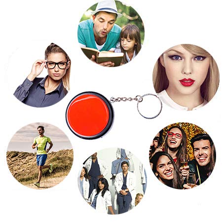 30-Second Recordable Talking Button with Keychain – Reusable Sound Module for DIY Projects and Gifts