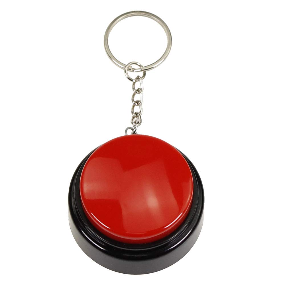 30-Second Recordable Talking Button with Keychain – Reusable Sound Module for DIY Projects and Gifts