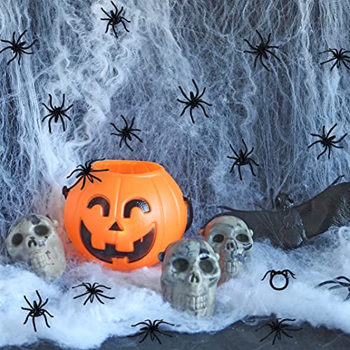 300-Pack Halloween Spider Rings for Kids Party Favors – 1.96-Inch Plastic Rings Bulk for Costume Accessories & Decor