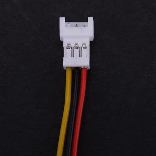 YWBL-WH 20-Pack 3-Pin JST Right Angle Connector Wires - 100mm Tinned Copper for Drones, LEDs & RC Models