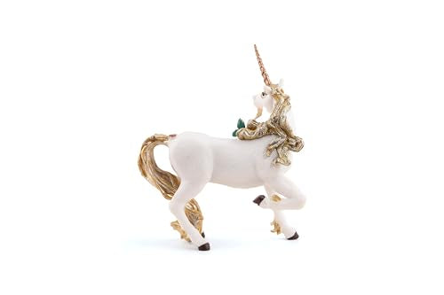 Papo Hand-Painted Unicorn Toy Figure – 5-Inch Collectible with Golden Horn & Butterfly Detail