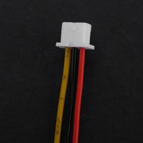 YWBL-WH 20-Pack 3-Pin JST Right Angle Connector Wires - 100mm Tinned Copper for Drones, LEDs & RC Models