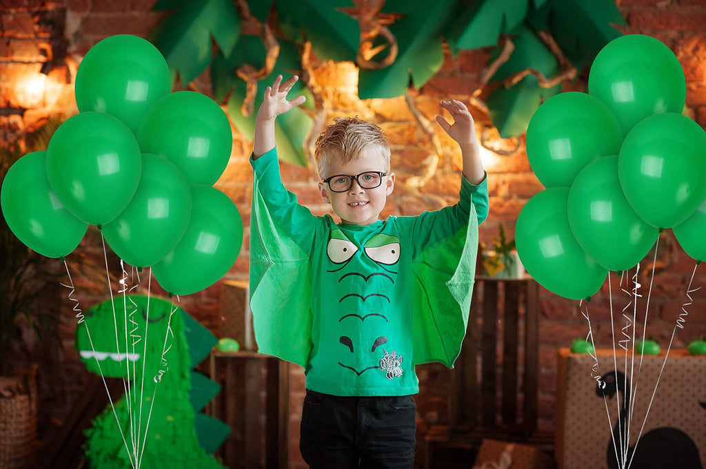 36 Emerald Green Latex Balloons 12 Inch – Dark Hunter Green Party Balloons with Ribbon by Treasures Gifted