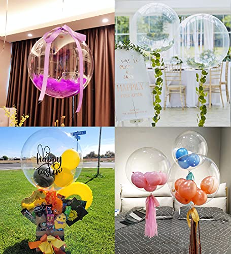 36 Inch Clear Bobo Balloons 12-Pack – Large TPU Bubble Balloons for Party Decor