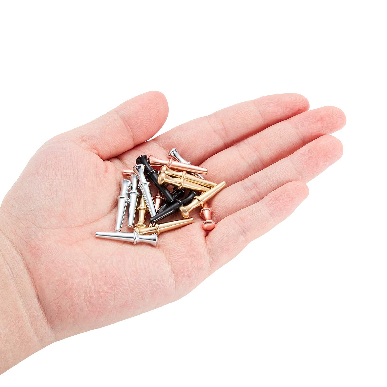 36 Metal Cribbage Pegs for 1/8 Holes – 4 Color Options with Drawstring Pouch – Gejoy