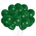 36 Pine Green Latex Balloons 12 Inch - Treasures Gifted with Ribbon for Birthdays & Baby Showers