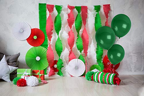 36 Pine Green Latex Balloons 12 Inch - Treasures Gifted with Ribbon for Birthdays & Baby Showers