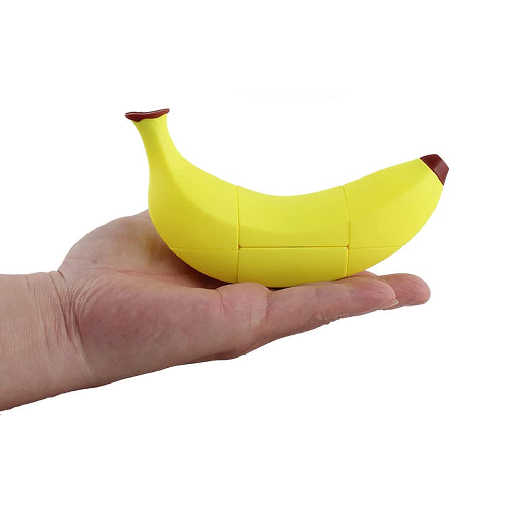 3D Fruit Cube 3×3 Speed Cube – Realistic Banana Shape Brain Teaser Puzzle