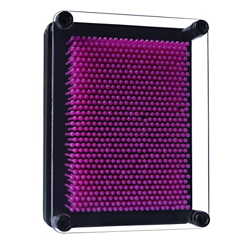 3D Pin Art Sensory Fidget Board - 5x3.75 inch Mini Pin Impression Toy for Kids and Adults