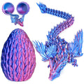 3D Printed Dragon Egg with Articulated Flying Dragon – Collectible Toy for Adults & Kids (Purple, M)