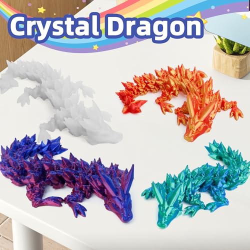 3D Printed Dragon Eggs 4-Pack – Mini Eggs with Dragons Inside, Cute Party Favors, Surprise Gift for Kids (Ages 6+)