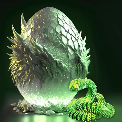 3D Printed Snake Cake Topper Set for Fantasy Birthday Parties