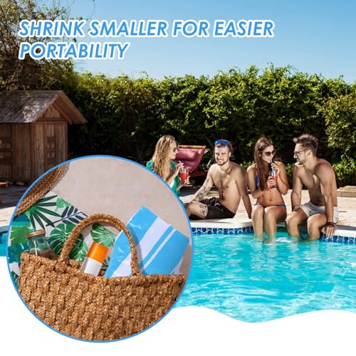 4-in-1 Inflatable Pool Float for Adults - 2 Pack Blue/Green - Hammock, Saddle, Drifter, Lounger