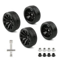4-Pack 1/10 RC Drift Wheels 12mm Hex with Flange Nuts and 4-Way Wrench for HSP Redcat HPI Tamiya