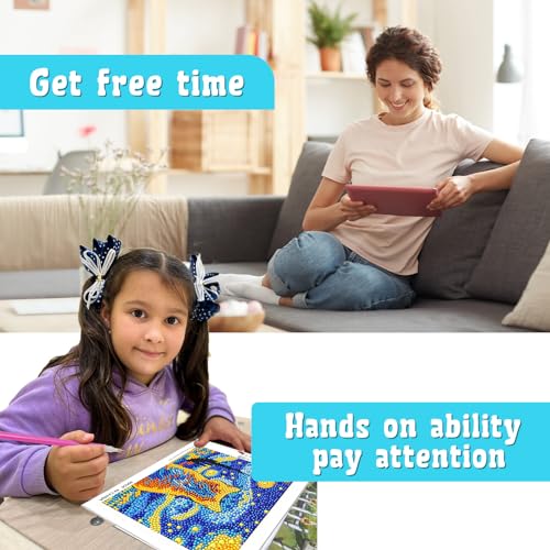 4-Pack Diamond Art Kits for Kids – Dog, Cat, Penguin, Owl – Beginner Crafts for Ages 8-12