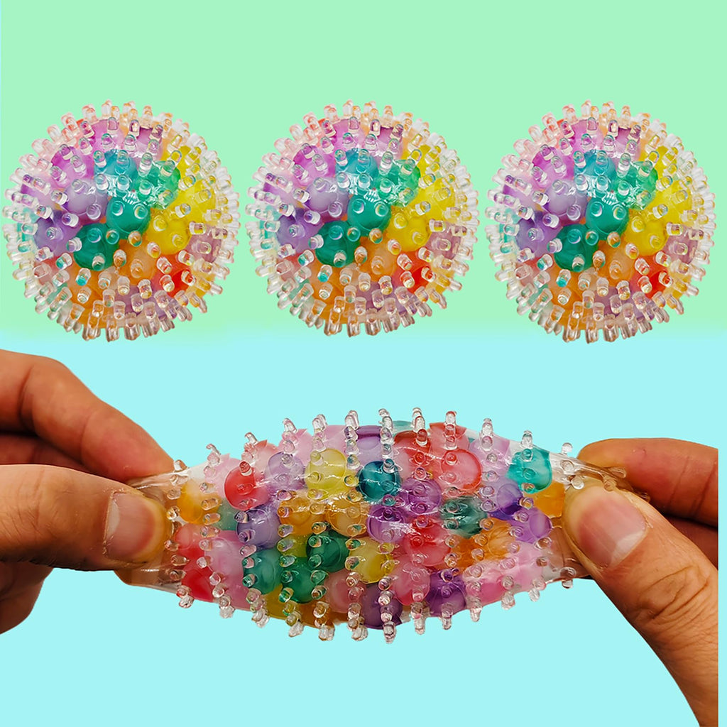 4 Pack Squishy Stress Balls for Adults – TPR Fidget Toys for Anxiety Relief and Focus