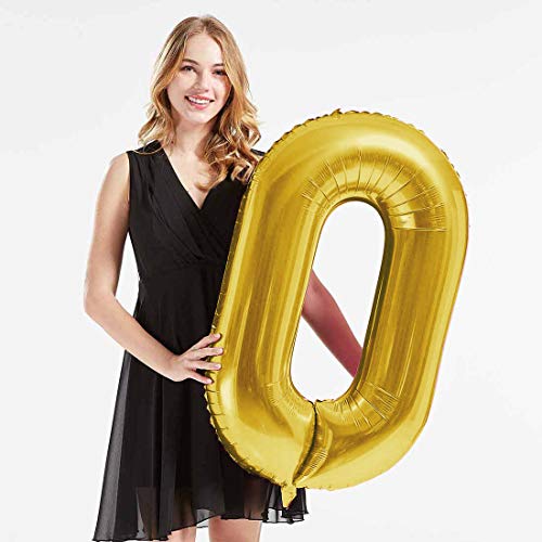40 inch Gold Foil 70 Helium Jumbo Digital Number Balloons for 70th Birthday Party Decorations