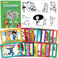 40 Pack Mini Story Coloring Books for Toddlers & Kids - Bulk Classroom Activity Supplies (Green, 4x6 Inches)