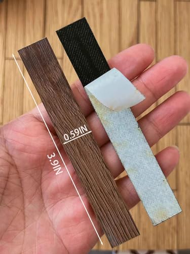 40-Piece Miniature Dollhouse Wood Flooring in Black Walnut – Realistic Wood Grain for 1:12 to 1:6 Scale
