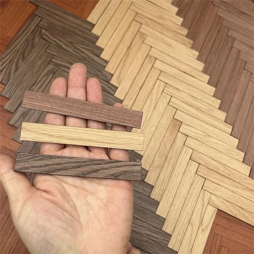 40-Piece Miniature Dollhouse Wood Flooring in Black Walnut – Realistic Wood Grain for 1:12 to 1:6 Scale