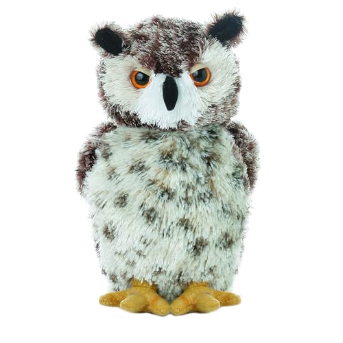 Aurora Mini Flopsie Osmond Owl Plush – 7" Soft Cuddly Stuffed Animal for Kids & Adults