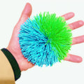 4.5-Inch Rainbow Stringy Stress Ball – Silicone Squishy Sensory Toy for Anxiety Relief (Blue/Green)