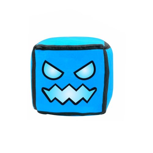 4.7" Blue Cube Plush Toy – Soft Stuffed Plushie, Game Character Pillow Pendant, Collection Gift