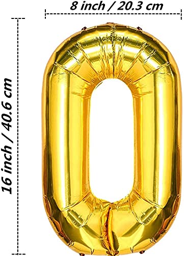 48 Gold Foil Chain Balloons 16 Inch – Jumbo Decoration Set for 80s 90s Party Backdrop