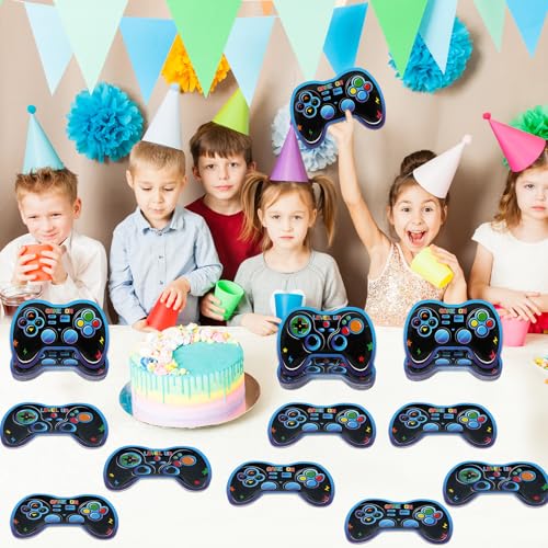 48-Pack Game Controller Paper Plates for Video Game Birthday Parties