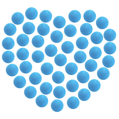 48-Pack Light Blue Foam Ball Refills for Popper Air Guns – 1.2 Inch EVA Soft Balls