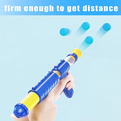 48-Pack Light Blue Foam Ball Refills for Popper Air Guns – 1.2 Inch EVA Soft Balls