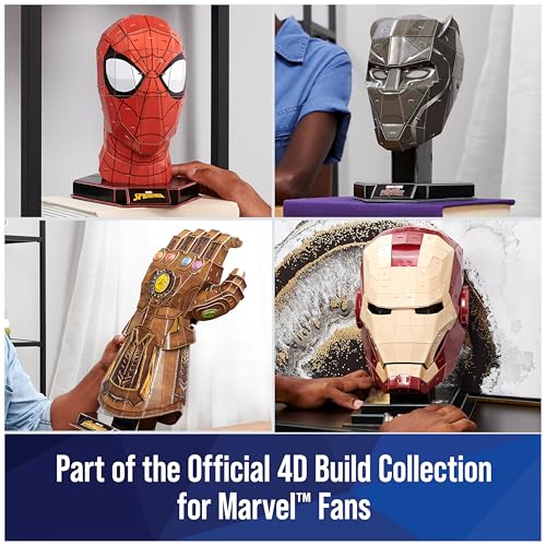 4D Build Marvel Black Panther 3D Puzzle – 82-Piece Wakanda Forever Model Kit with Stand