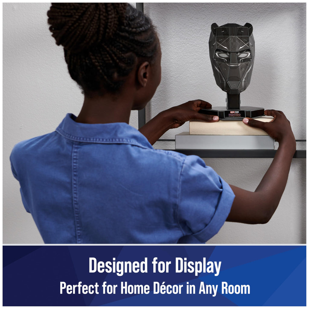 4D Build Marvel Black Panther 3D Puzzle – 82-Piece Wakanda Forever Model Kit with Stand