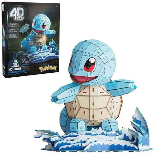 4D Build Pokémon Squirtle 3D Model Kit – 180-Piece Foam Puzzle for Display