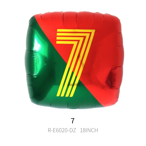 4D Football Balloons Set - Soccer Field, Cleats, Jersey & Goat Decorations | Red & Green Sports Party Pack