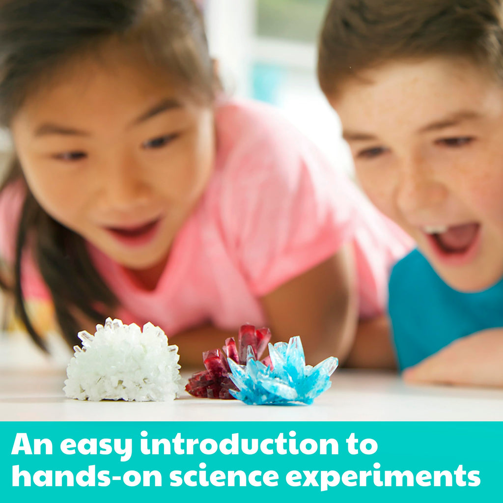 4M Crystal Growing Science Kit – 7 Experiments with Display Domes, STEM Toy for Ages 10+