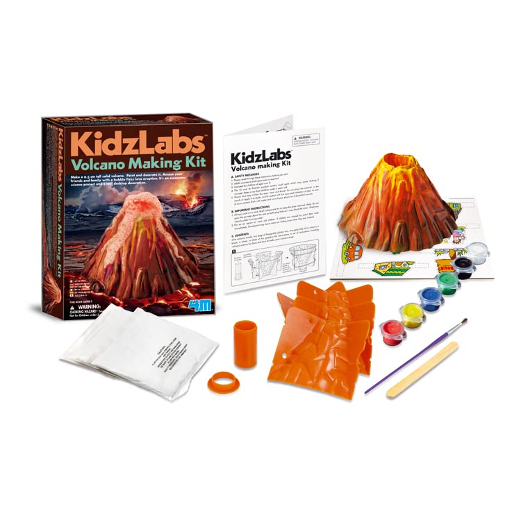 4M KidzLabs Volcano Making Kit – DIY Science Project for Ages 8+