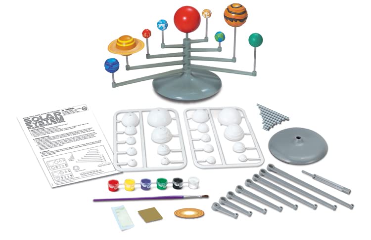 4M Solar System Planetarium Kit – Build, Paint & Glow 11.8" Model for Kids 8+