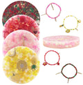 4Pcs Skin Picking Fidget Toys for Adults - DIY Bracelet Silicone Picking Pads - Portable Sensory Toy Set