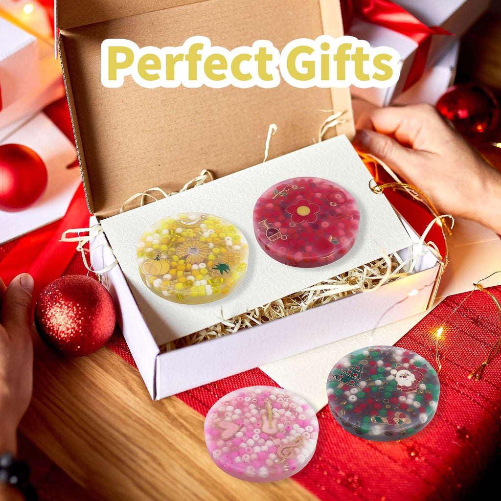 4Pcs Skin Picking Fidget Toys for Adults - DIY Bracelet Silicone Picking Pads - Portable Sensory Toy Set