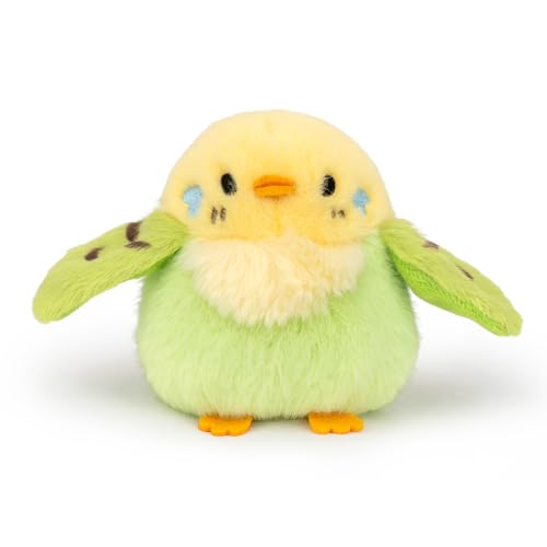 5 Inch Parakeet Plush Toy – Soft Stuffed Bird Doll, Keychain Pendant, Safe for Kids